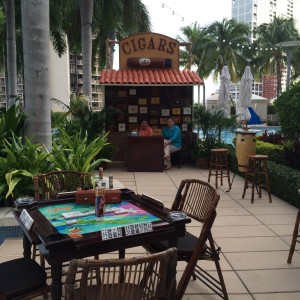 domino tables and cigar hut at Four Seasons Sept 2015 YPOW 7031 IMG_5029